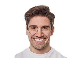 Garfield Metal Oval Eyeglasses