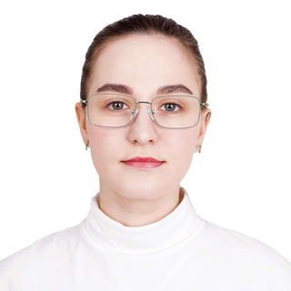 Alexandra Metal Rectangle Eyeglasses - LifeArtVision