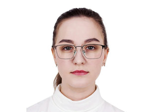 Metal Square Eyeglasses