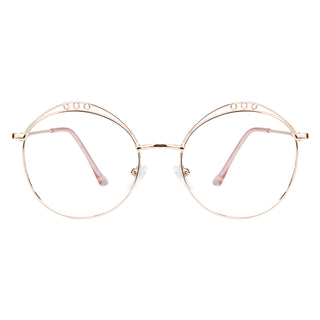 Kayla Metal Round Eyeglasses - LifeArtVision