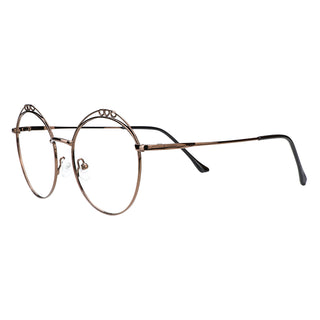 Kayla Metal Round Eyeglasses - LifeArtVision