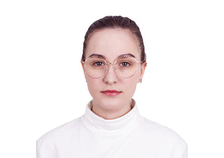 Kayla Metal Round Eyeglasses - LifeArtVision