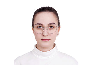 Kayla Metal Round Eyeglasses - LifeArtVision