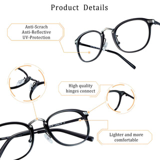 Kimberly Plastic Oval Eyeglasses - LifeArtVision