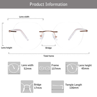 Anastasia Metal Oval Eyeglasses - LifeArtVision