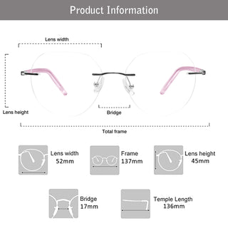 Anastasia Metal Oval Eyeglasses - LifeArtVision