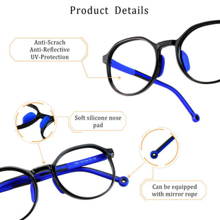 Aden TR Geometric Kid's Eyeglasses - LifeArtVision