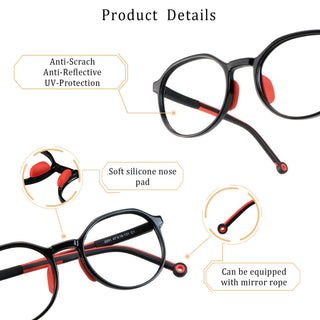 Aden TR Geometric Kid's Eyeglasses - LifeArtVision