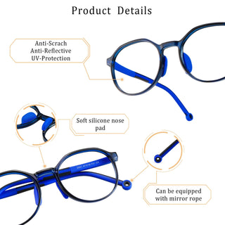 Aden TR Geometric Kid's Eyeglasses - LifeArtVision