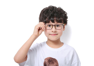 TR &Silica gel Rectangle Kid's Eyeglasses