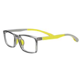 TR &Silica gel Rectangle Kid's Eyeglasses