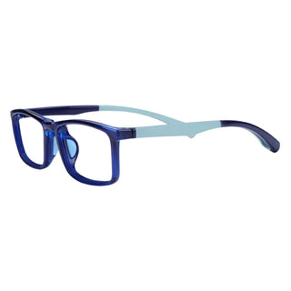 TR &Silica gel Rectangle Kid's Eyeglasses