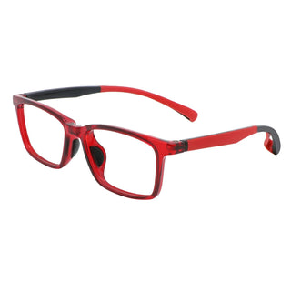 Yolande TR&Silica gel Rectangle Kid's Eyeglasses - LifeArtVision