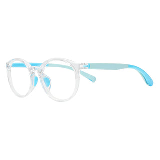 TR & Silica Gel Oval Kid's Eyeglasses