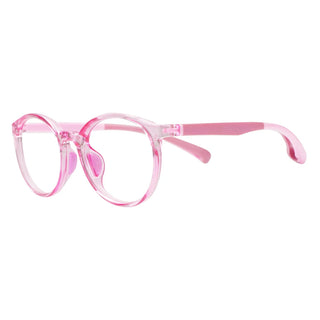 TR & Silica Gel Oval Kid's Eyeglasses