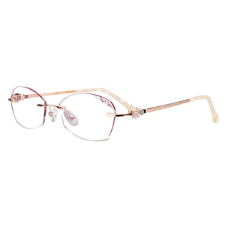 Metal Oval Eyeglasses