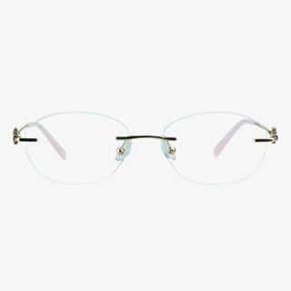 Metal Geometric Eyeglasses