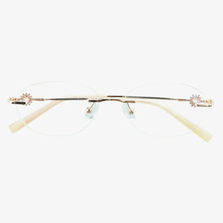 Metal Geometric Eyeglasses