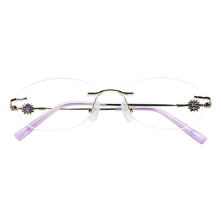 Metal Geometric Eyeglasses