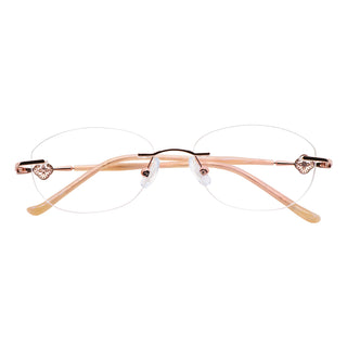 Metal Oval Eyeglasses