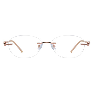 Metal Oval Eyeglasses