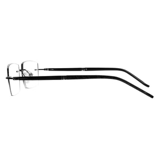 Lance Metal Rectangle Rimless Eyeglasses - LifeArtVision