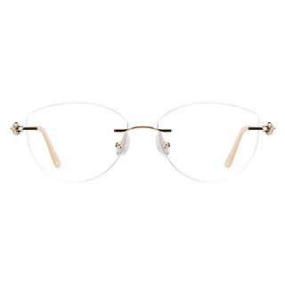 Metal Geometric Eyeglasses