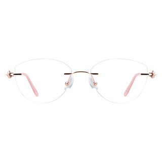 Metal Geometric Eyeglasses