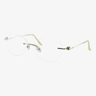 Metal Geometric Eyeglasses