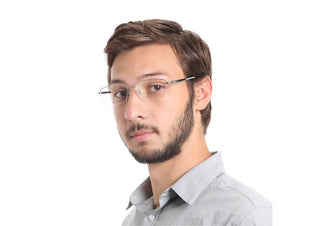 Isaac Metal Rectangle Eyeglasses