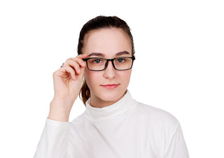 Madge Plastic Rectangle Eyeglasses - LifeArtVision