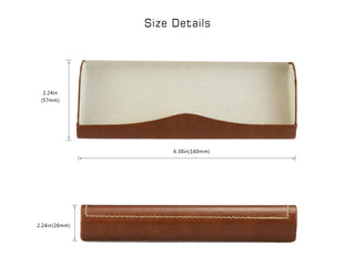 PU Leather Hard-Shell Eyeglass Case - LifeArtVision