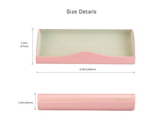 PU Leather Hard-Shell Eyeglass Case - LifeArtVision