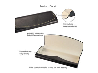 PU Leather Hard-Shell Eyeglass Case - LifeArtVision