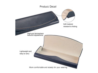 PU Leather Hard-Shell Eyeglass Case - LifeArtVision