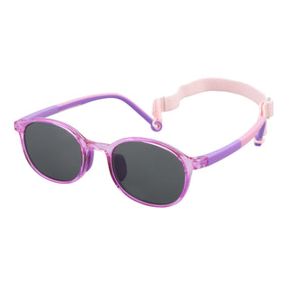 Hunk TR & Silica Gel Round Kids Sunglasses-LifeArtVision