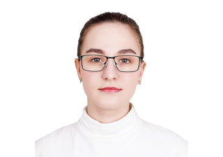 Metal Rectangle Eyeglasses