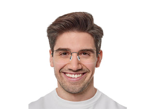 Gino Metal Rectangle Eyeglasses