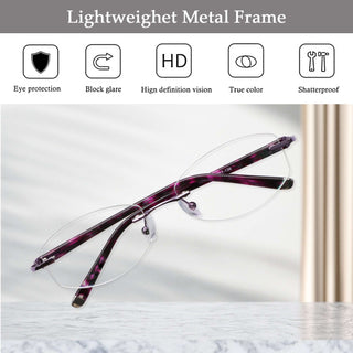 Amanda Metal Round Eyeglasses - LifeArtVision