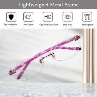 Amanda Metal Round Eyeglasses - LifeArtVision