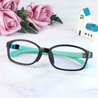 Malcom TR & Silica Gel Rectangle Kid's Eyeglasses - LifeArtVision