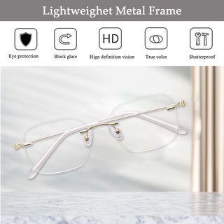 Andrea Metal Oval Eyeglasses - LifeArtVision