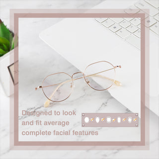 Alfred Metal Geometric Eyeglasses - LifeArtVision