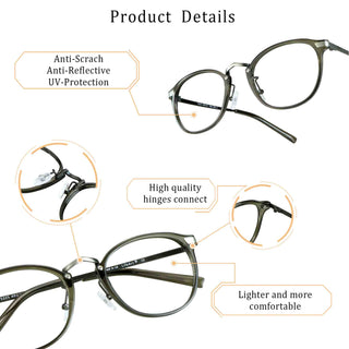 Kimberly Plastic Oval Eyeglasses - LifeArtVision