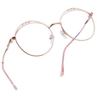 Kayla Metal Round Eyeglasses - LifeArtVision