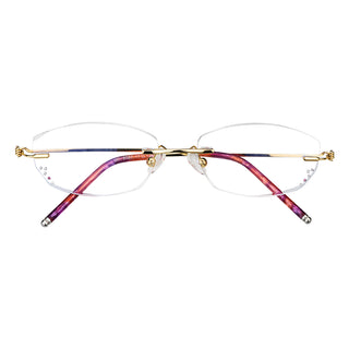 Grace Metal Rectangle Eyeglasses - LifeArtVision