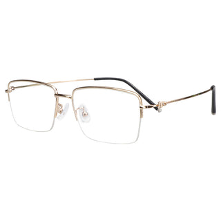 Metal Rectangle Eyeglasses 