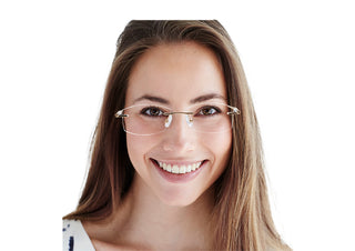 Metal Rectangle Eyeglasses