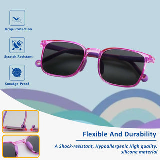 Hilton TR & Silica Gel Rectangle Sunglasses - LifeArtVision