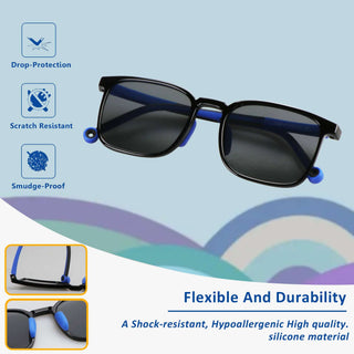 Hilton TR & Silica Gel Rectangle Sunglasses - LifeArtVision